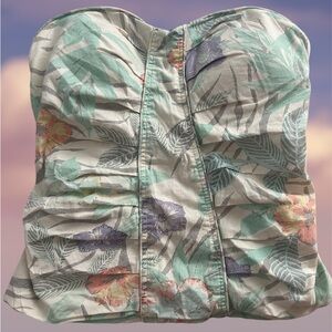 Floral Strapless top